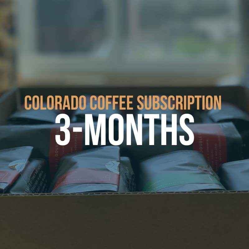 Colorado Coffee Subscription: 3-Month Gift with bags of specialty coffee from Queen City Coffee Collective
