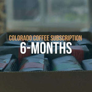 Open image in slideshow, Colorado Coffee Subscription: 6-Month Gift with bags of specialty coffee from Queen City Collective Coffee

